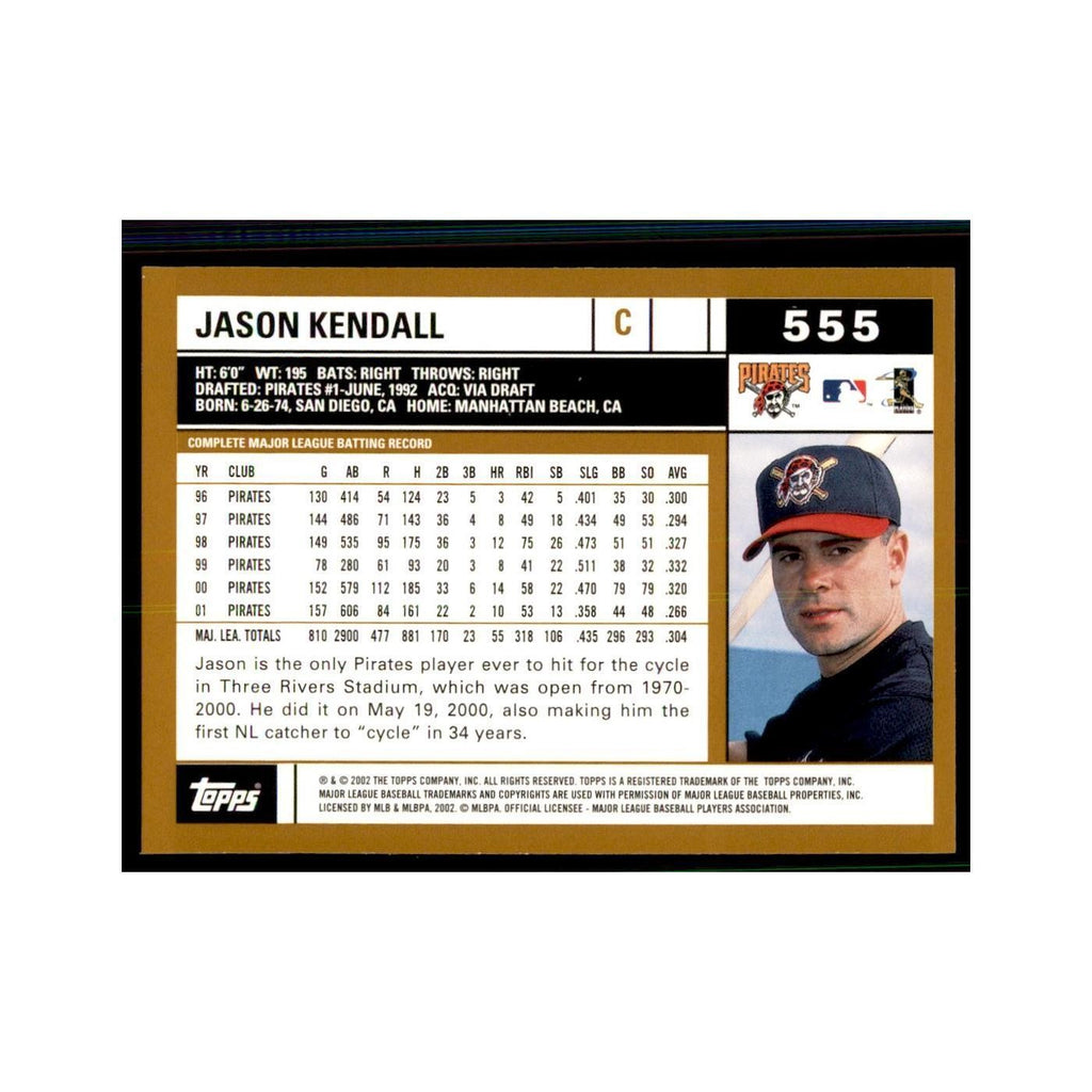 2002 Topps Home Team Advantage Jason Kendall Baseball Cards #555
