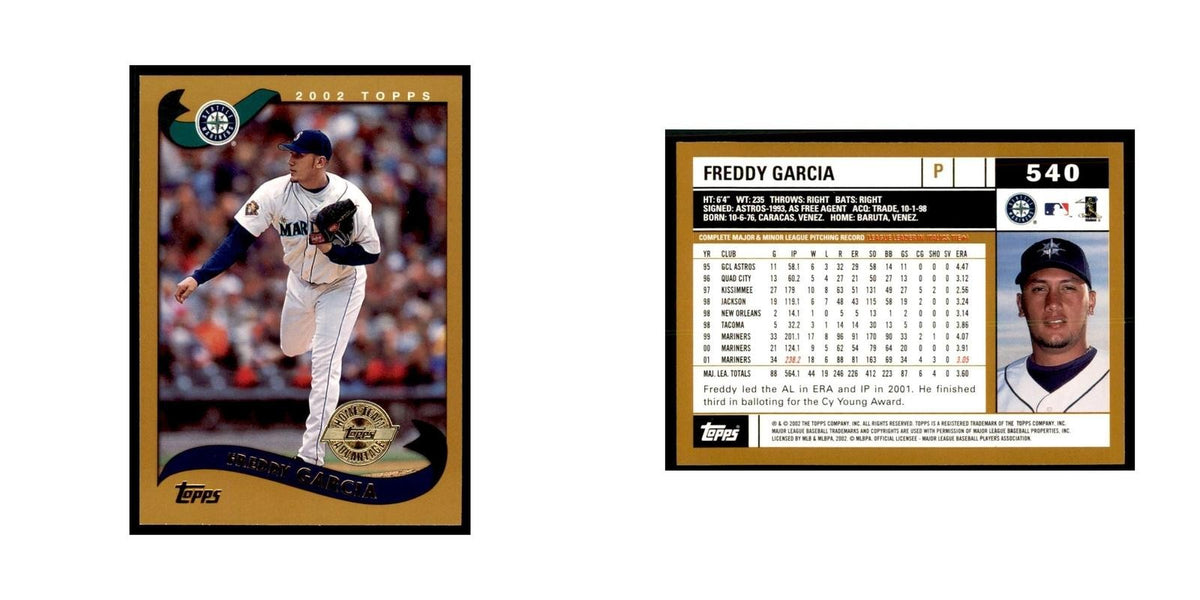 2002 Topps Home Team Advantage Freddy Garcia Baseball Cards #540
