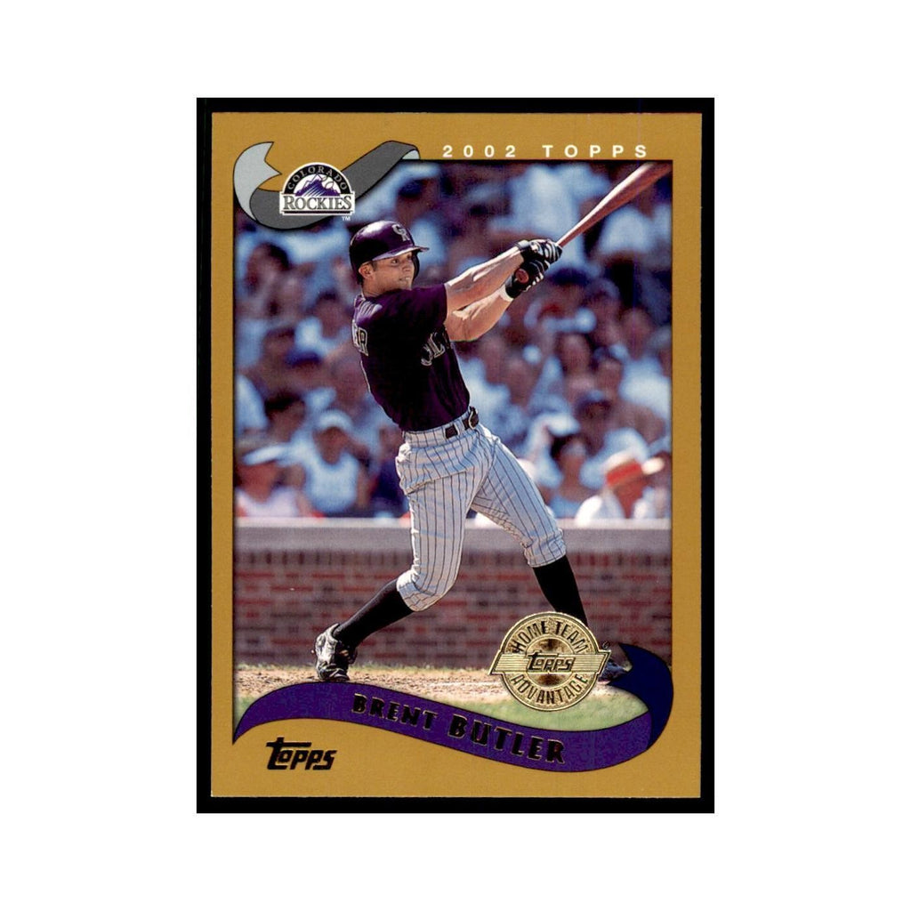 2002 Topps Home Team Advantage Brent Butler Baseball Cards #538