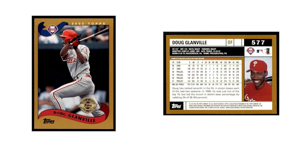 2002 Topps Home Team Advantage Doug Glanville Baseball Cards #577