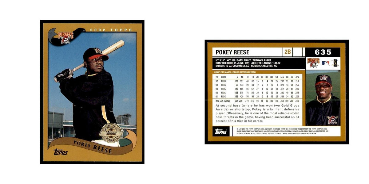2002 Topps Home Team Advantage Pokey Reese Baseball Cards #635