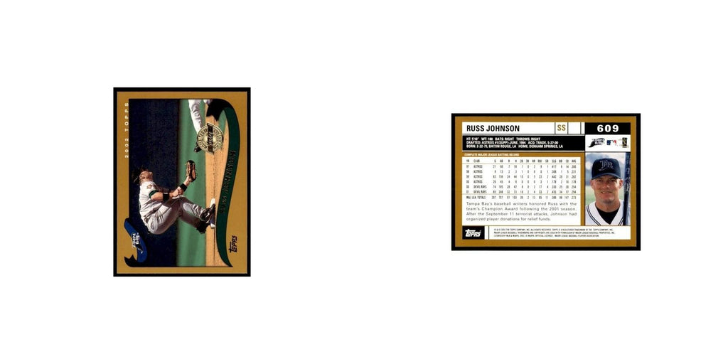 2002 Topps Home Team Advantage Russ Johnson Baseball Cards #609