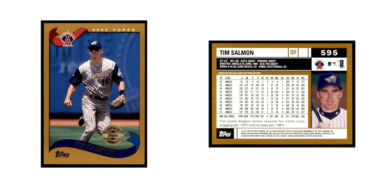 2002 Topps Home Team Advantage Tim Salmon Baseball Cards #595