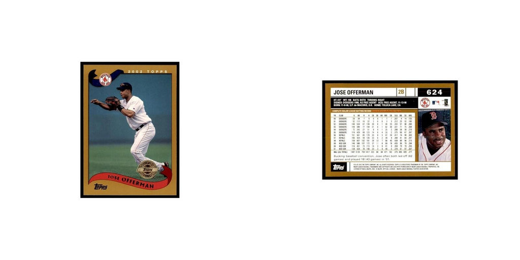 2002 Topps Home Team Advantage Jose Offerman Baseball Cards #624