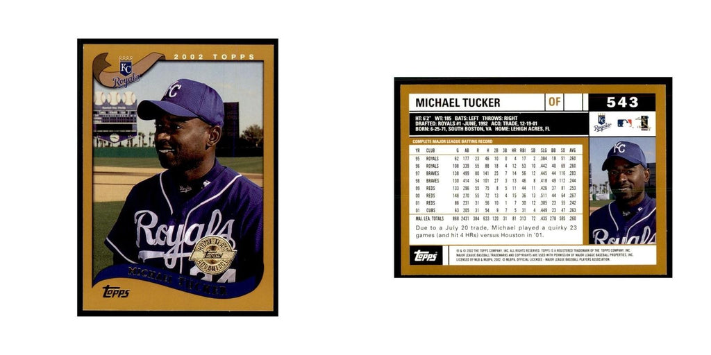 2002 Topps Home Team Advantage Michael Tucker Baseball Cards #543