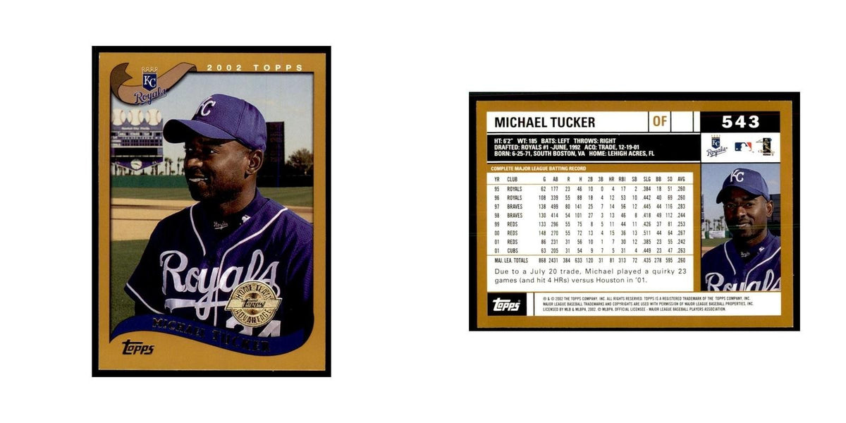 2002 Topps Home Team Advantage Michael Tucker Baseball Cards #543