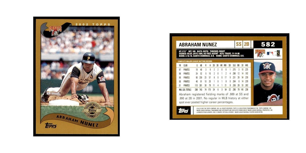 2002 Topps Home Team Advantage Abraham Nunez Baseball Cards #582