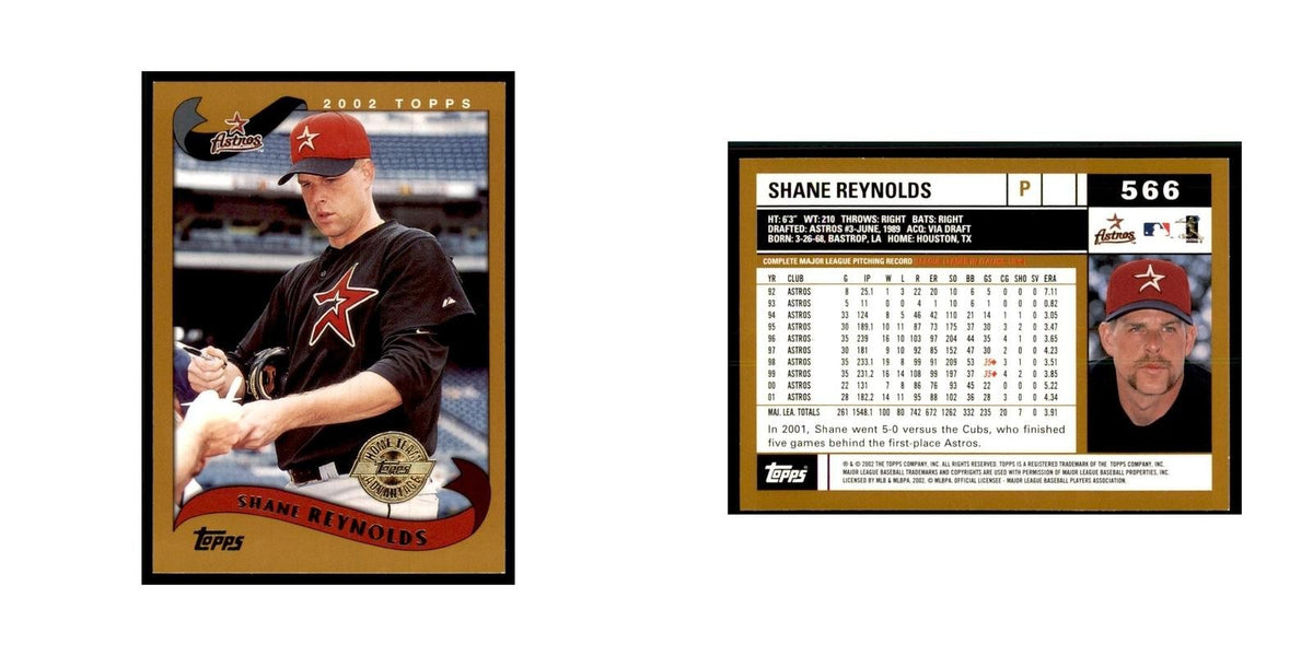 2002 Topps Home Team Advantage Shane Reynolds Baseball Cards #566