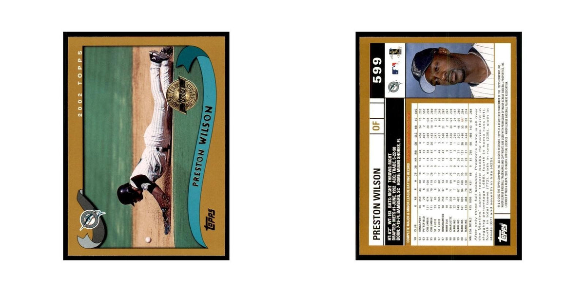 2002 Topps Home Team Advantage Preston Wilson Baseball Cards #599