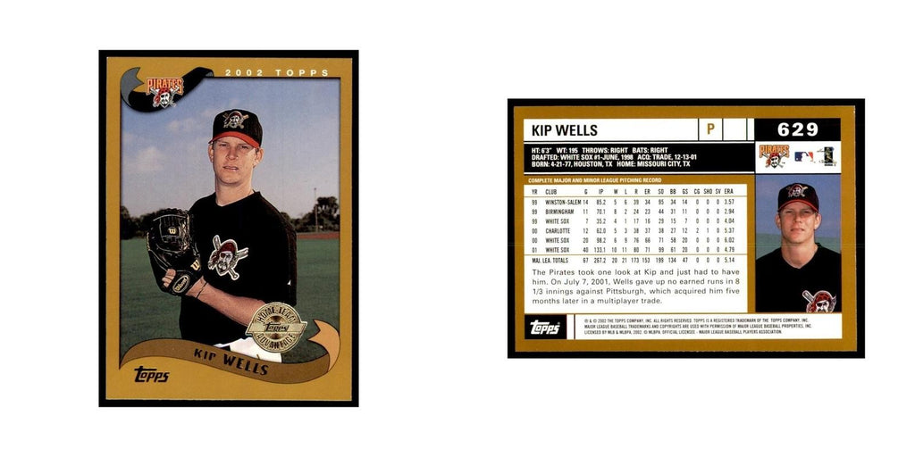 2002 Topps Home Team Advantage Kip Wells Baseball Cards #629