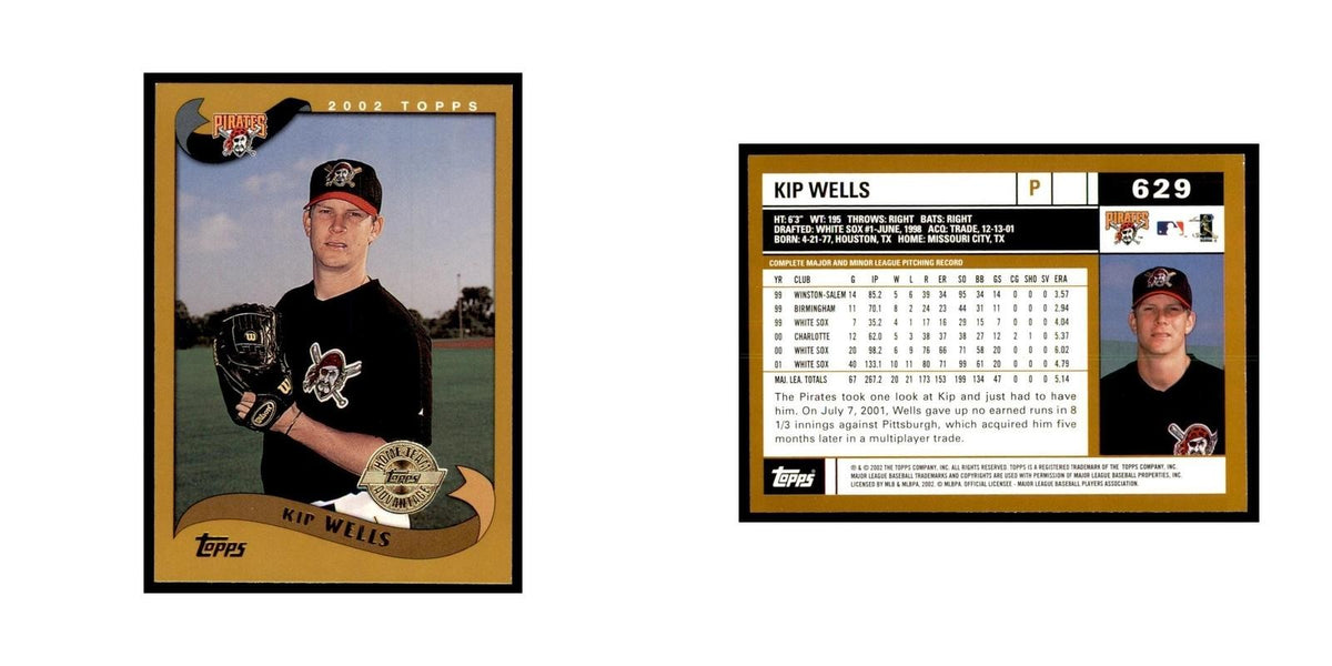 2002 Topps Home Team Advantage Kip Wells Baseball Cards #629