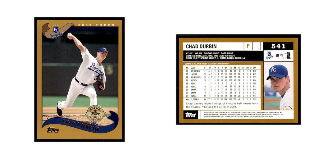 2002 Topps Home Team Advantage Chad Durbin Baseball Cards #541