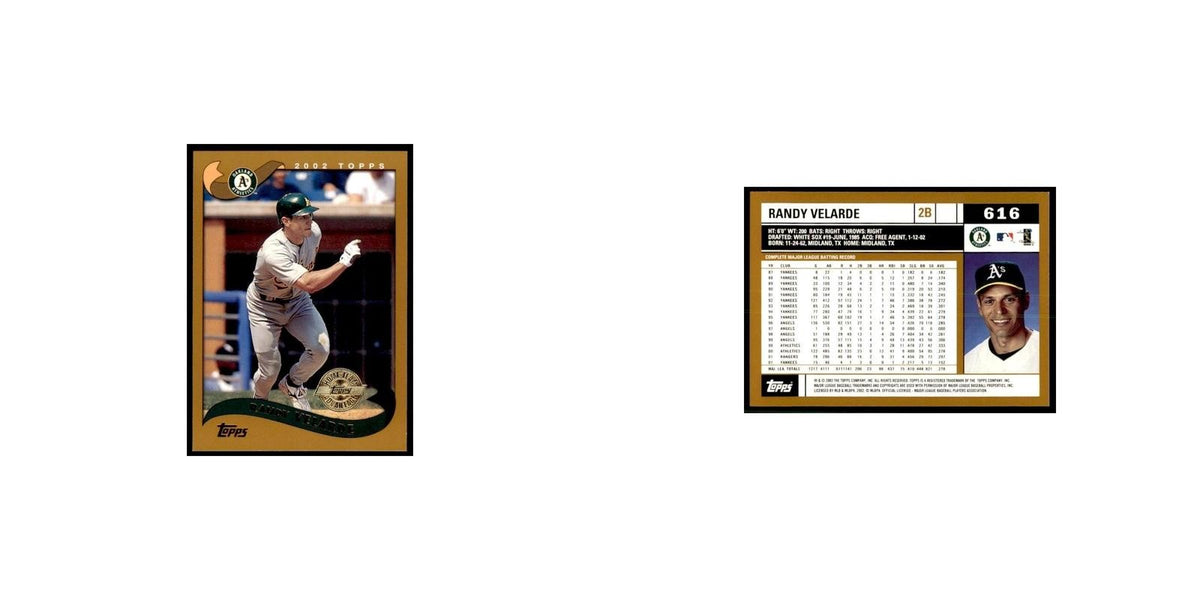 2002 Topps Home Team Advantage Randy Velarde Baseball Cards #616