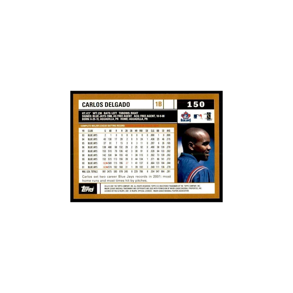 2002 Topps Home Team Advantage Carlos Delgado Baseball Cards #150