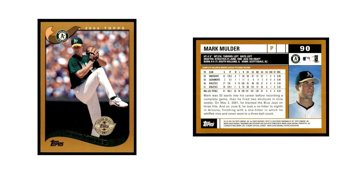 2002 Topps Home Team Advantage Mark Mulder Baseball Cards #90