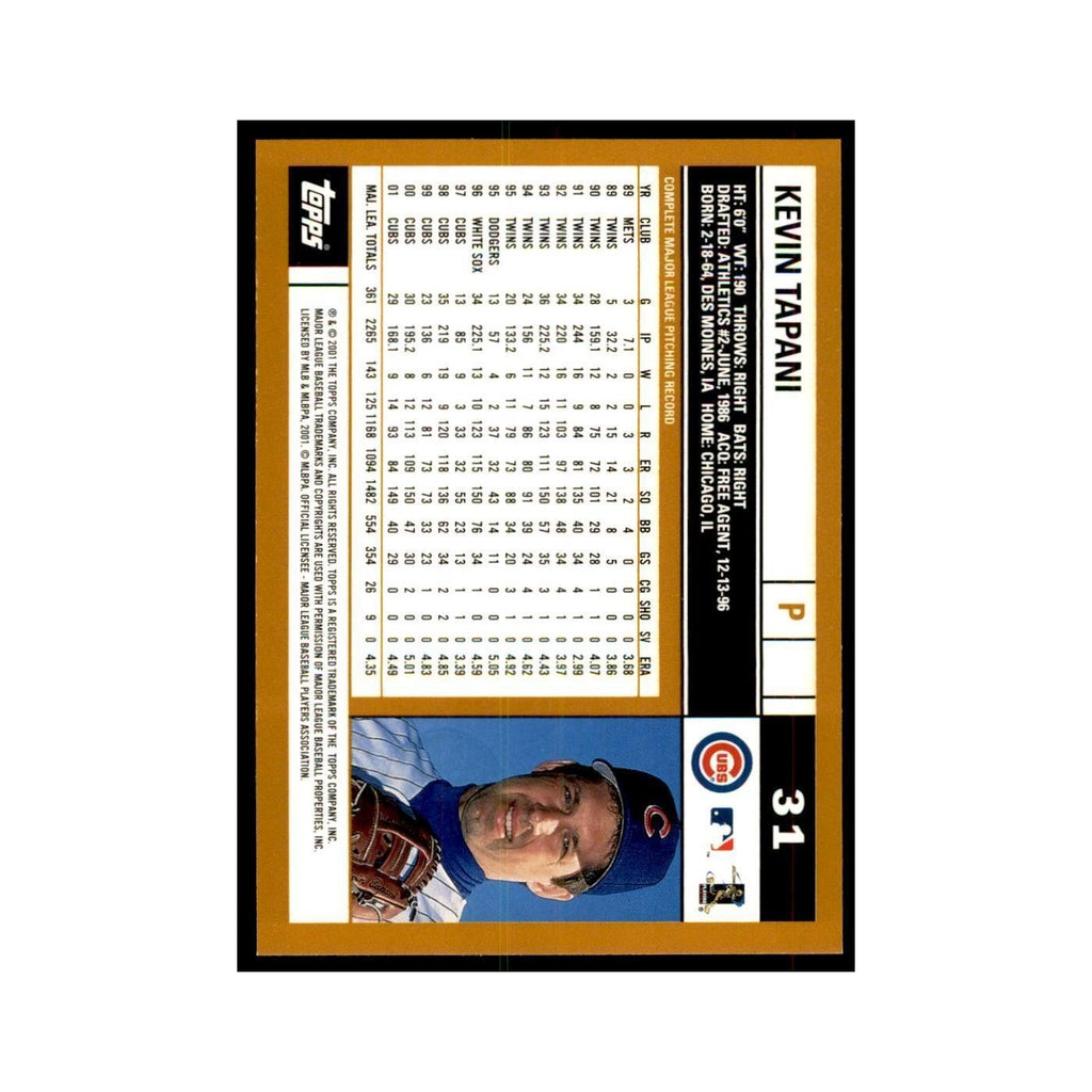 2002 Topps Home Team Advantage Kevin Tapani Baseball Cards #31