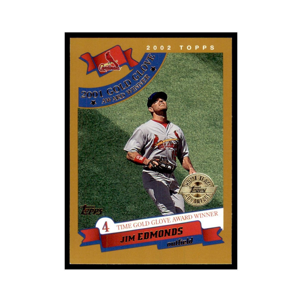 2002 Topps Home Team Advantage Jim Edmonds Baseball Cards #712