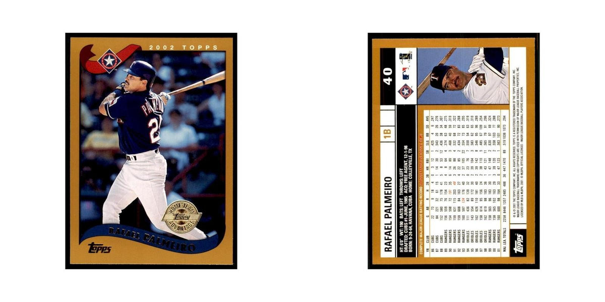 2002 Topps Home Team Advantage Rafael Palmeiro Baseball Cards #40