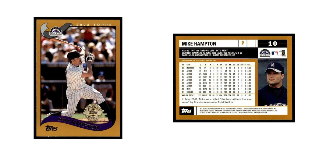 2002 Topps Home Team Advantage Mike Hampton Baseball Cards #10