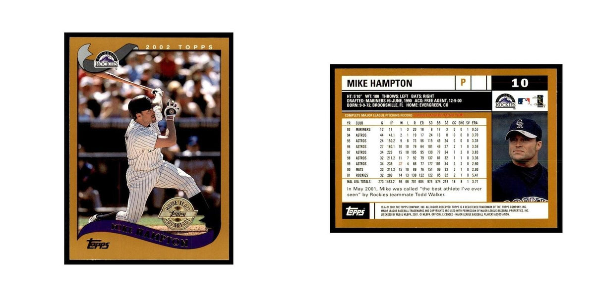 2002 Topps Home Team Advantage Mike Hampton Baseball Cards #10