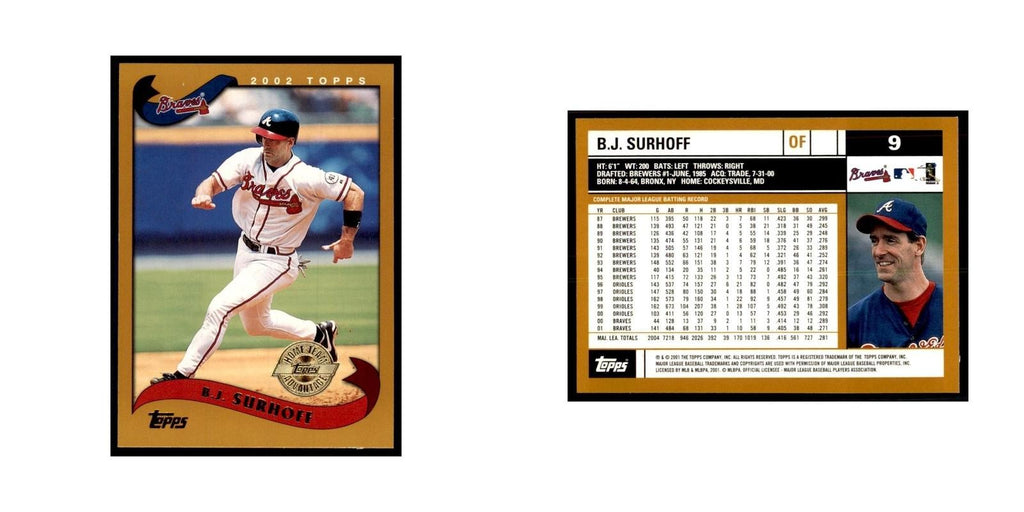 2002 Topps Home Team Advantage B.J. Surhoff Baseball Cards #9