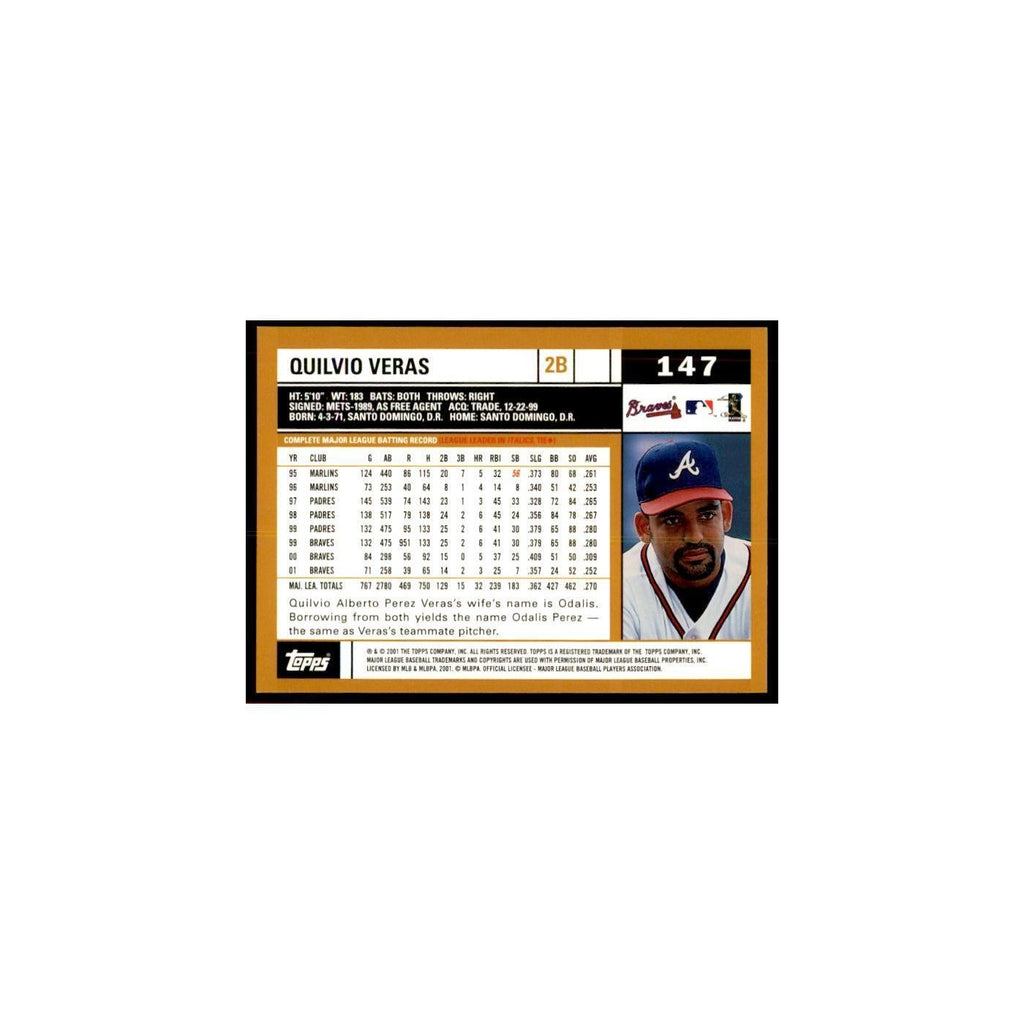2002 Topps Home Team Advantage Quilvio Veras Baseball Cards #147