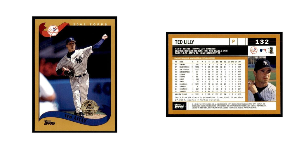 2002 Topps Home Team Advantage Ted Lilly Baseball Cards #132