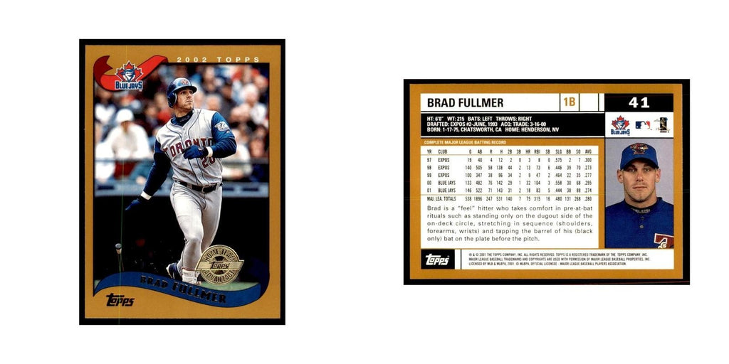 2002 Topps Home Team Advantage Brad Fullmer Baseball Cards #41