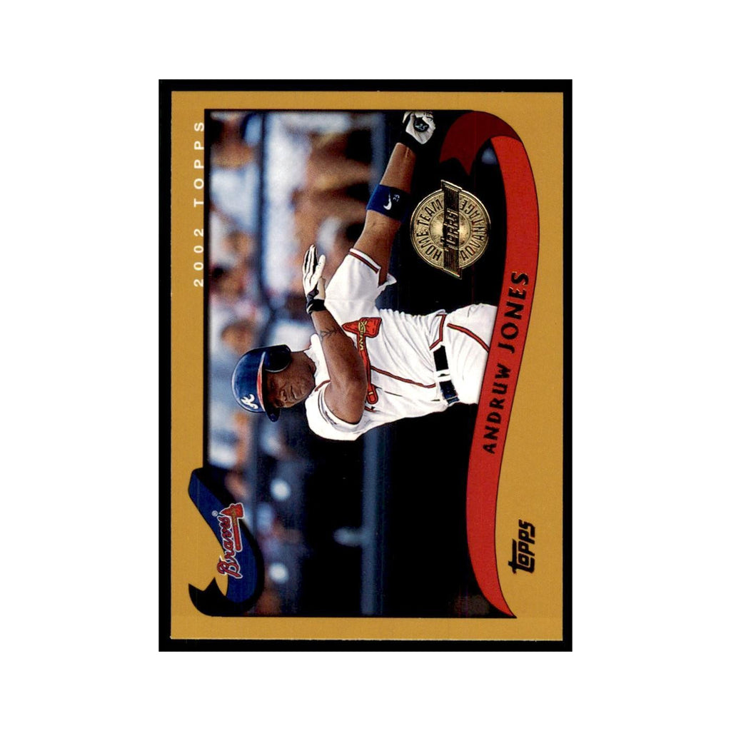 2002 Topps Home Team Advantage Andruw Jones Baseball Cards #110