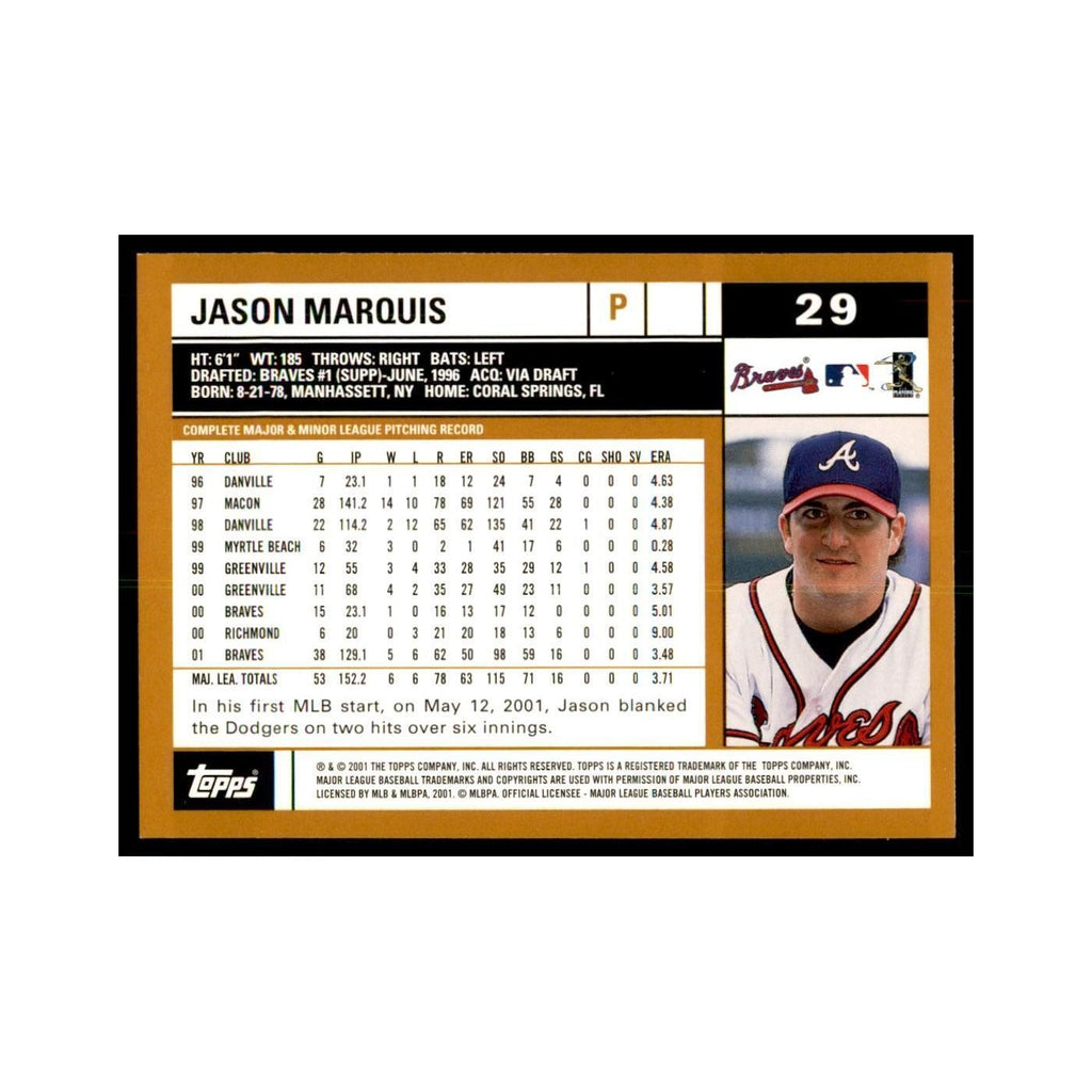 2002 Topps Home Team Advantage Jason Marquis Baseball Cards #29