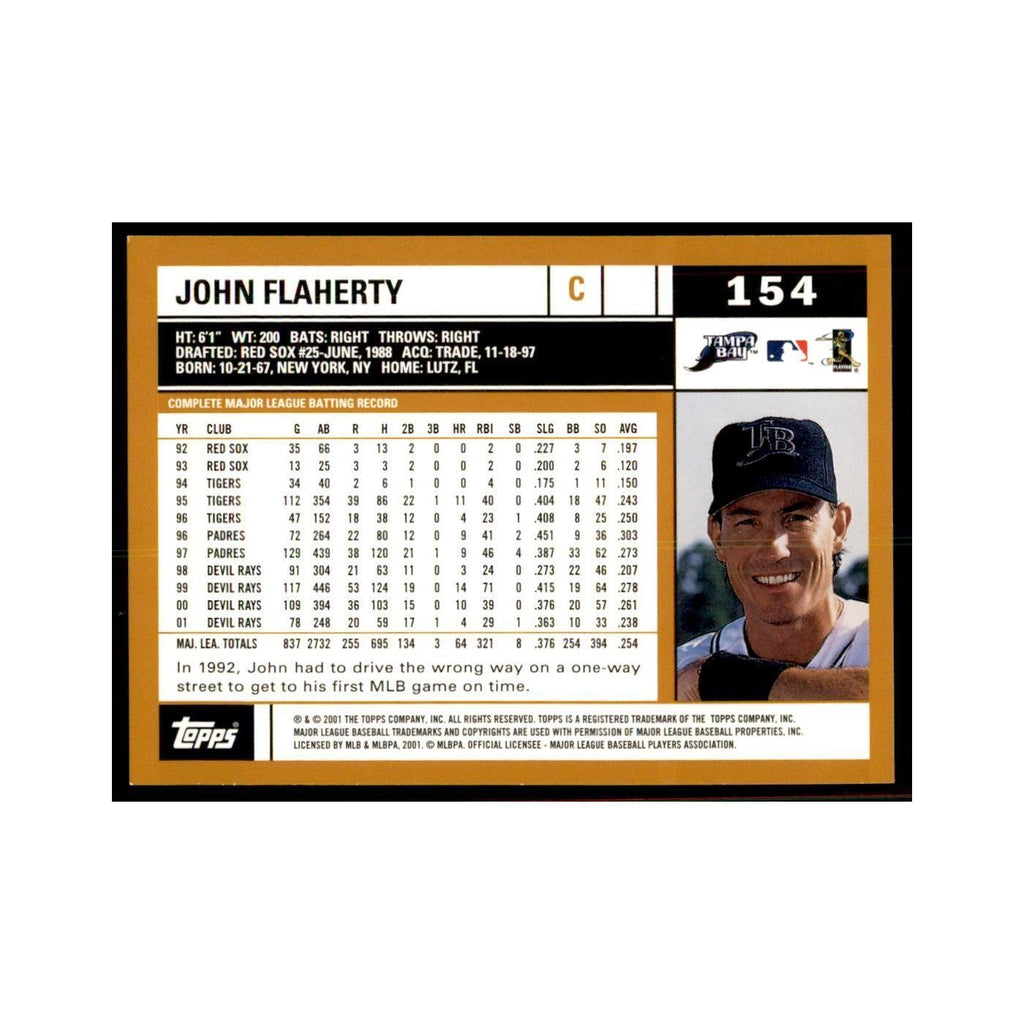 2002 Topps Home Team Advantage John Flaherty Baseball Cards #154