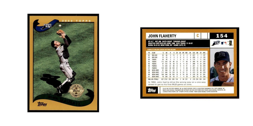 2002 Topps Home Team Advantage John Flaherty Baseball Cards #154