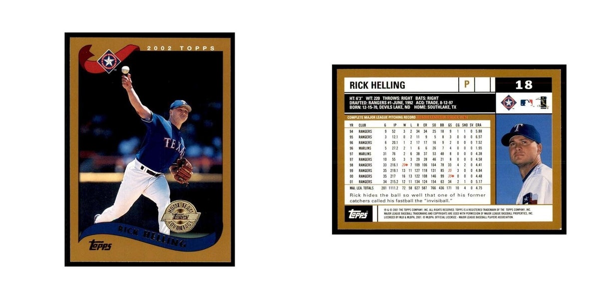 2002 Topps Home Team Advantage Rick Helling Baseball Cards #18