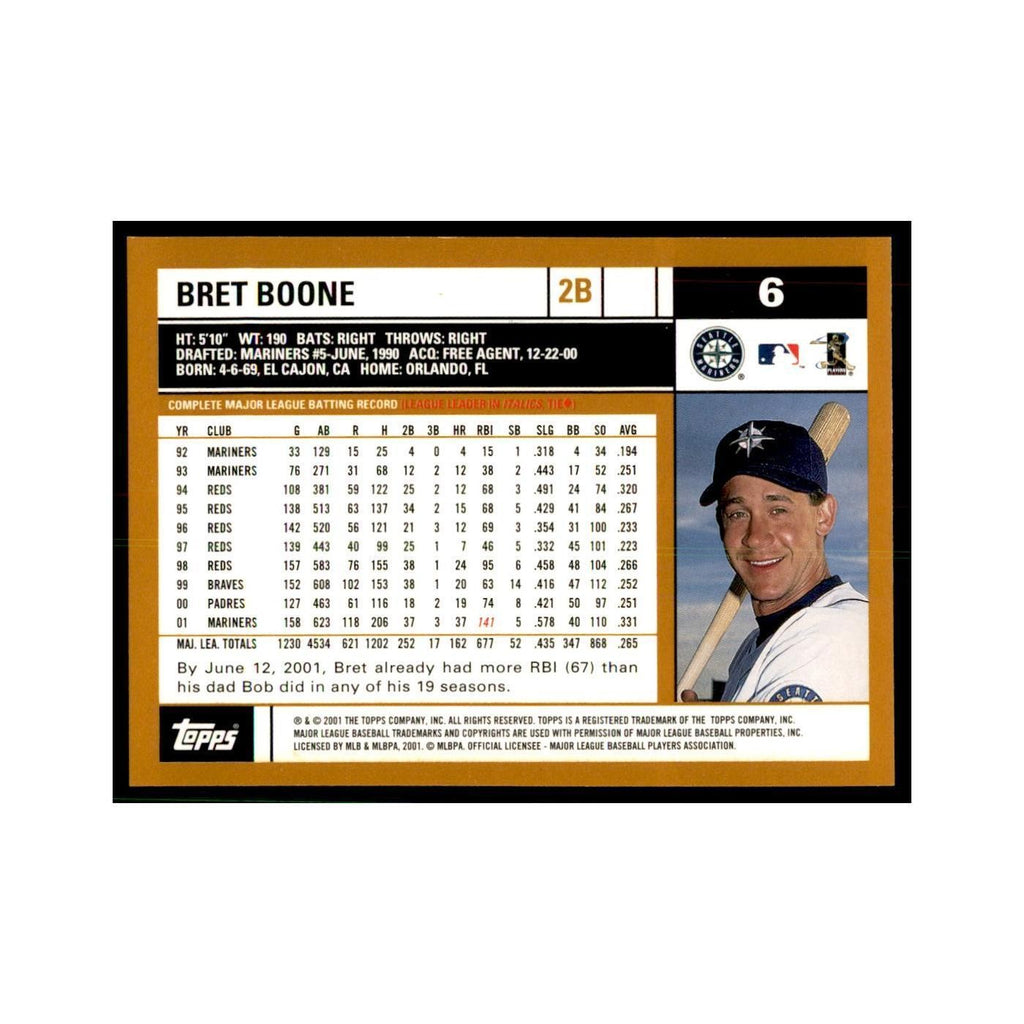 2002 Topps Home Team Advantage Bret Boone Baseball Cards #6