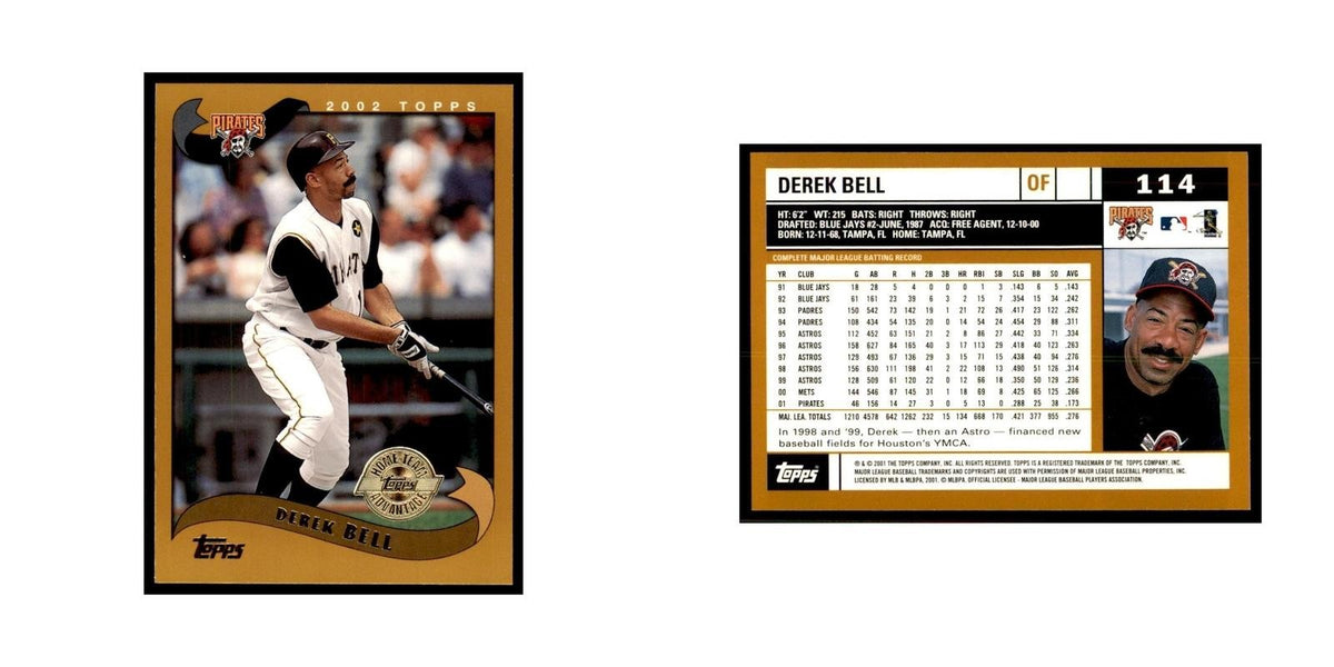 2002 Topps Home Team Advantage Derek Bell Baseball Cards #114