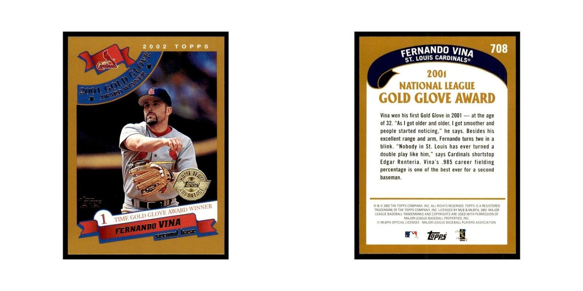 2002 Topps Home Team Advantage Fernando Vina Baseball Cards #708