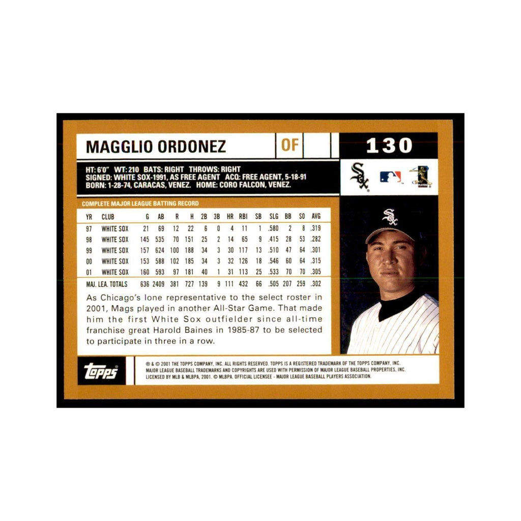 2002 Topps Home Team Advantage Magglio Ordonez Baseball Cards #130
