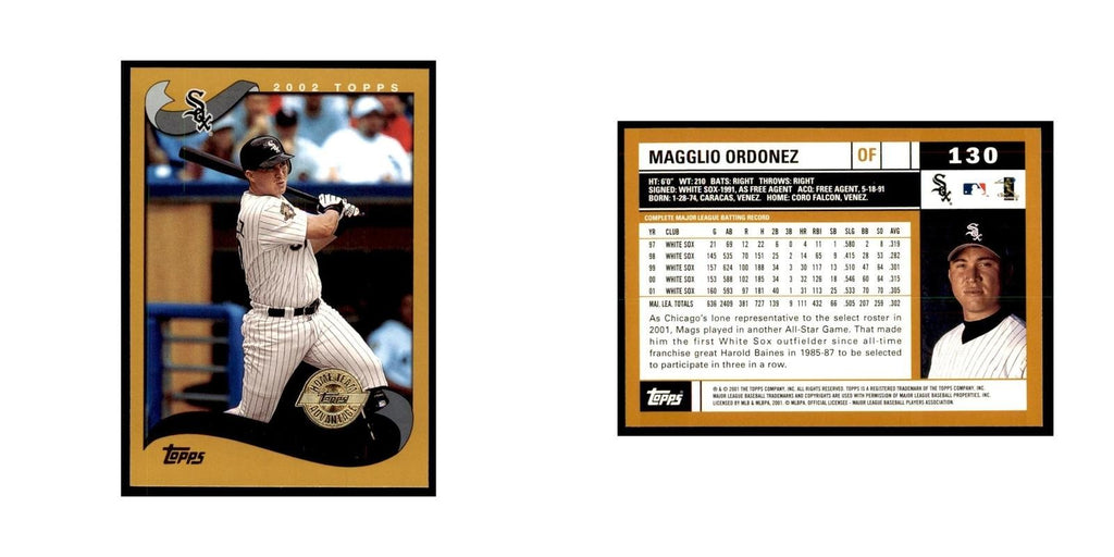 2002 Topps Home Team Advantage Magglio Ordonez Baseball Cards #130