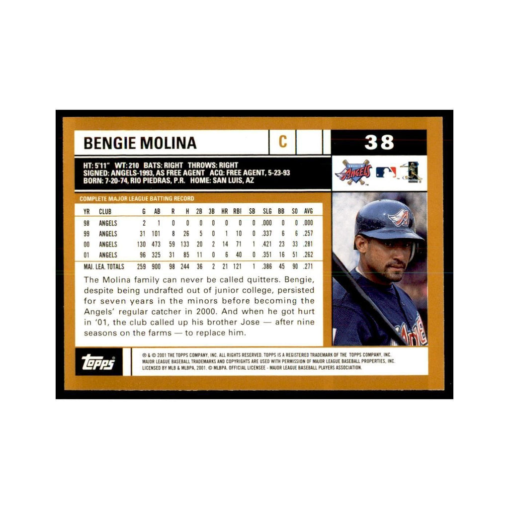 2002 Topps Home Team Advantage Bengie Molina Baseball Cards #38
