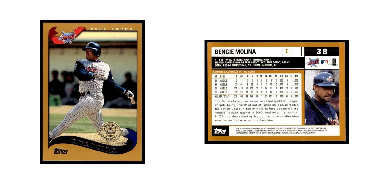2002 Topps Home Team Advantage Bengie Molina Baseball Cards #38