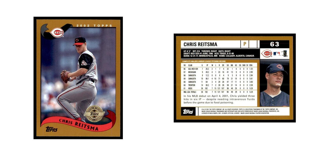 2002 Topps Home Team Advantage Chris Reitsma Baseball Cards #63