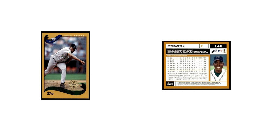 2002 Topps Home Team Advantage Esteban Yan Baseball Cards #148