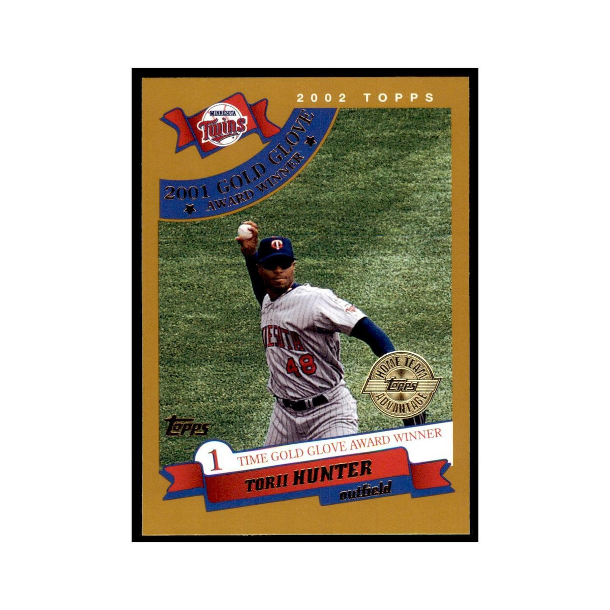2002 Topps Home Team Advantage Torii Hunter Baseball Cards #703