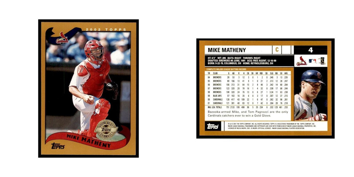 2002 Topps Home Team Advantage Mike Matheny Baseball Cards #4