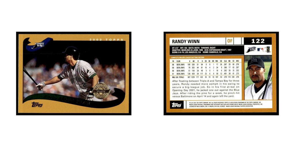 2002 Topps Home Team Advantage Randy Winn Baseball Cards #122