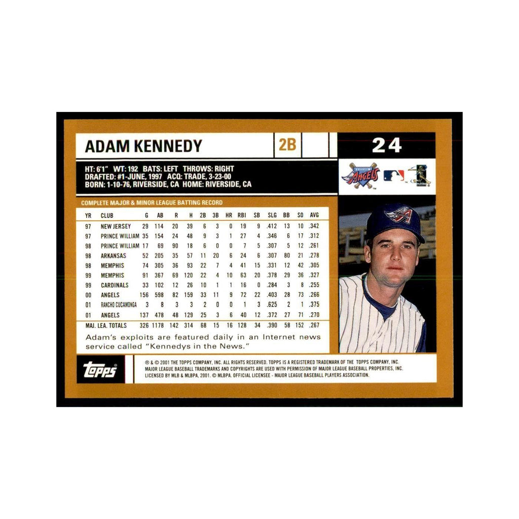 2002 Topps Home Team Advantage Adam Kennedy Baseball Cards #24