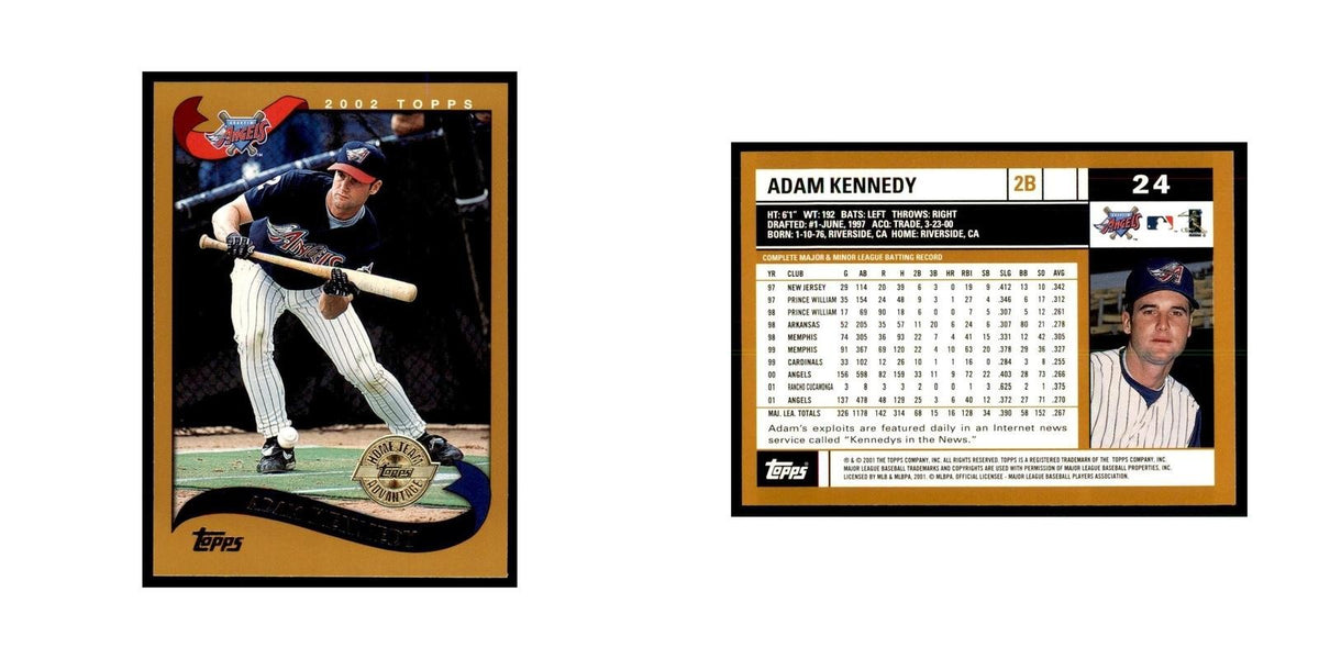 2002 Topps Home Team Advantage Adam Kennedy Baseball Cards #24