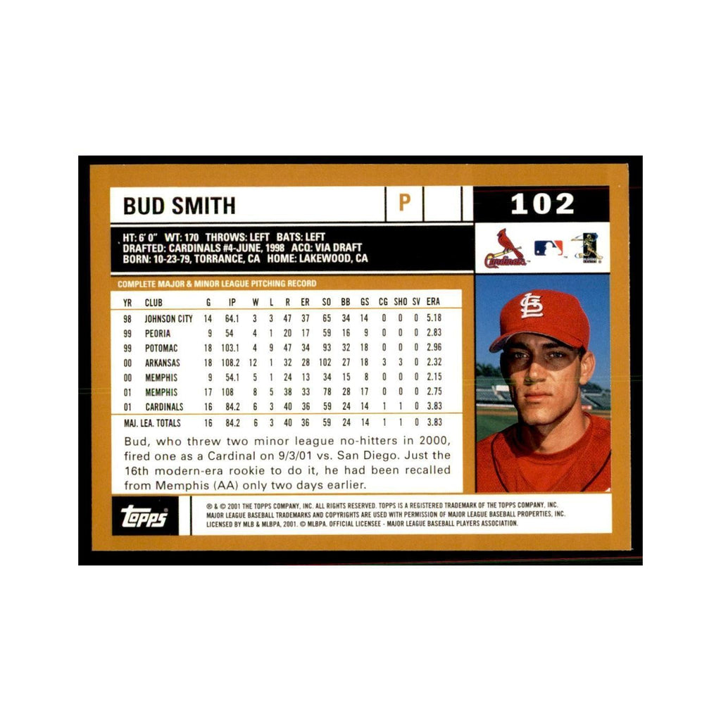 2002 Topps Home Team Advantage Bud Smith Baseball Cards #102