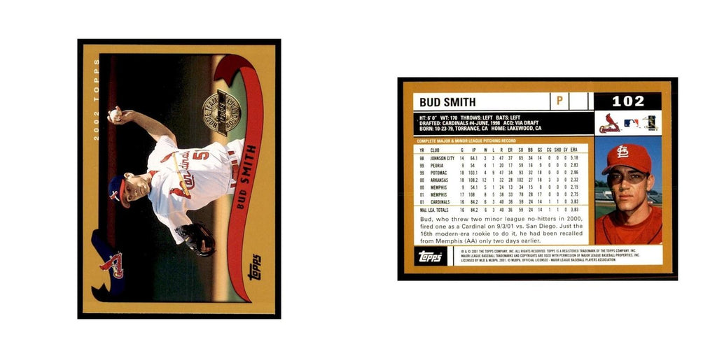 2002 Topps Home Team Advantage Bud Smith Baseball Cards #102