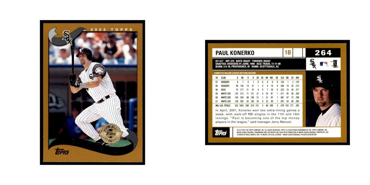 2002 Topps Home Team Advantage Paul Konerko Baseball Cards #264
